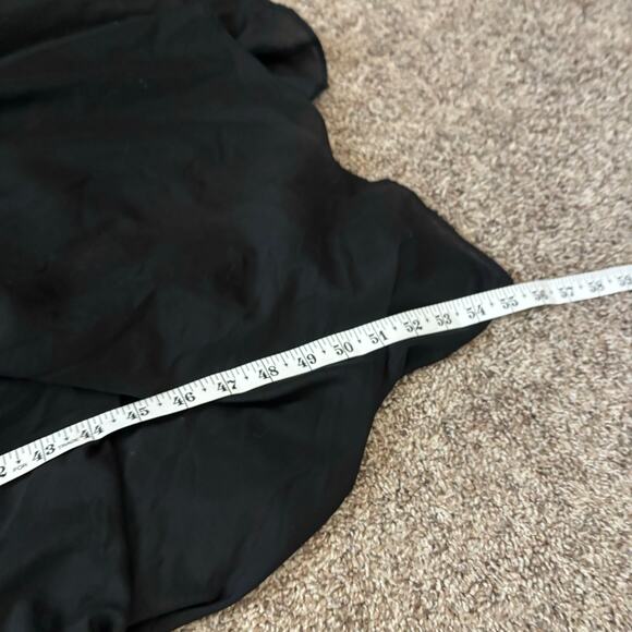 Gap Silk Blend Draped Hem High Low Dress M Smocked Whimsigoth Lagenlook Y2K - Picture 5 of 12